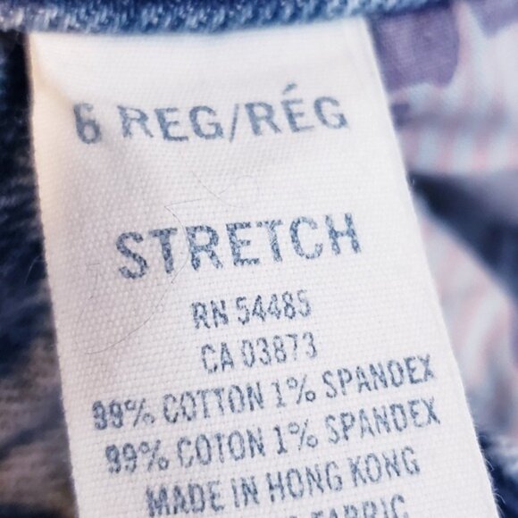 American Eagle Y2K Embroidered Distressed Skinny Flare Leg Jeans Women's Size 6 - Picture 12 of 13